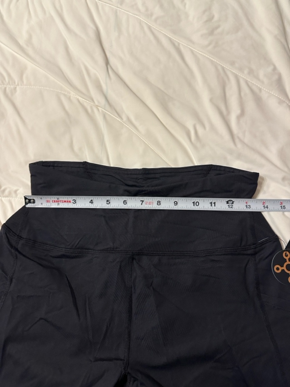 Tommie Copper Lower Back Support Black High-Waisted Leggings - NWT - Size L - Picture 10 of 12